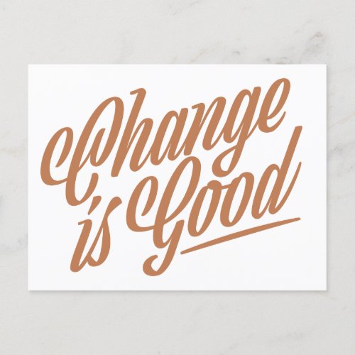 Change is Good Moving Announcement Postcard