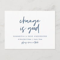 Change is good, New Home Address Announcement