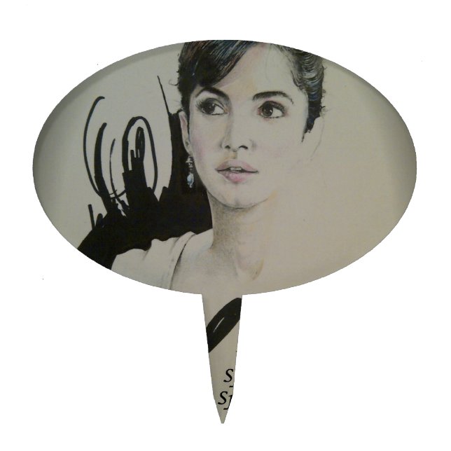 Change is Not a Spectator Sport Art Print Cake Topper (Front)