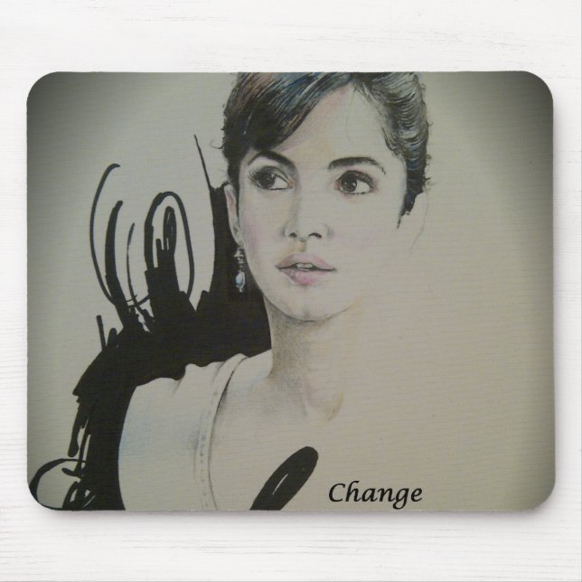 Change is Not a Spectator Sport Art Print Mouse Pad (Front)