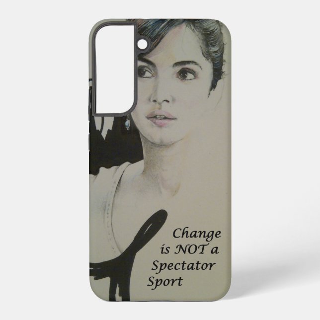 Change is Not a Spectator Sport Samsung Galaxy Case (Back)