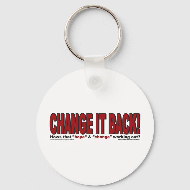 CHANgE-IT-BACK Keychain (Front)