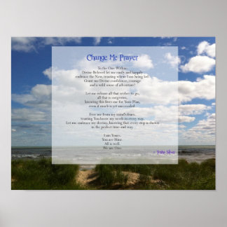 Change Me Prayer for Trusting Poster