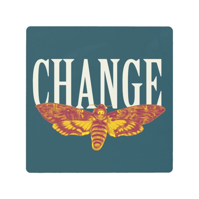 Change. Metal Print (Front)
