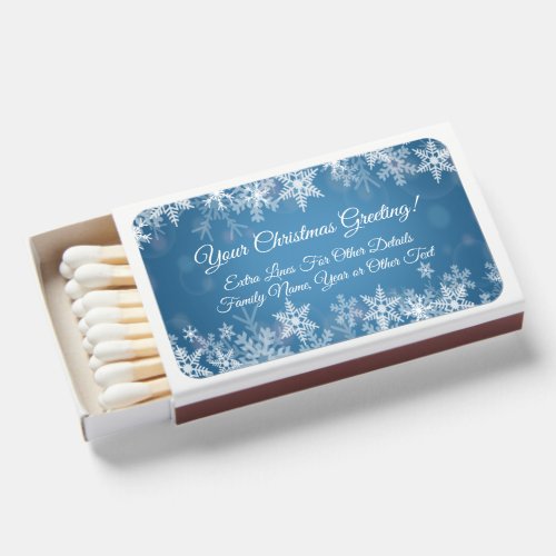 Change Name Add Year or Your Text Christmas 20XX Matchboxes