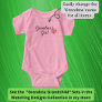 Change Name / Title Grandma Heart Matching Baby Baby Bodysuit