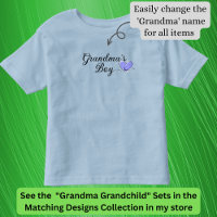 Change Name / Title Grandma Heart Matching Baby 