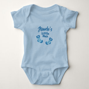 Change Names Text Abuelo's Little Man Grandpa's Baby Bodysuit
