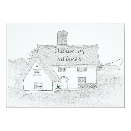 Change of address announcement