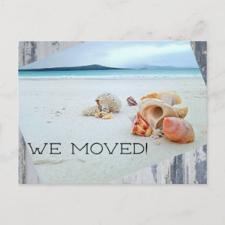 Change of Address at the Beach Postcard