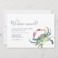 Change of Address Beach Moving Announcement