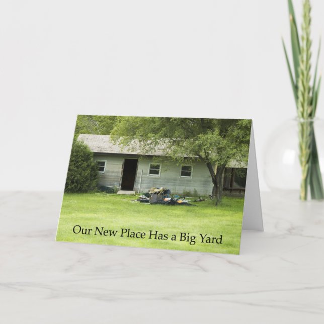Change of Address: Big Yard Announcement (Front)