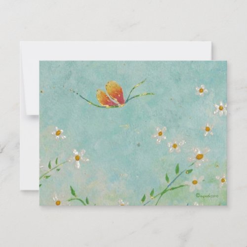 change of address butterfly card personalized invites