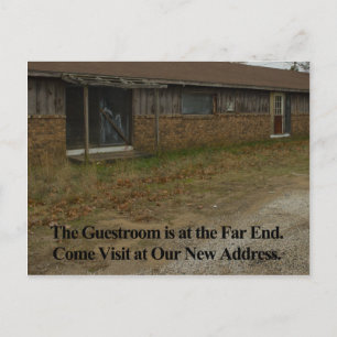 Change of Address Card: Guestroom Announcement Postcard