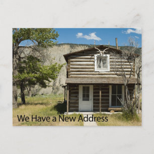 Change of Address Card: Log Cabin 2 Announcement Postcard