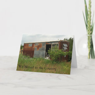 Change of Address Card: Moved to the Country Announcement