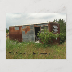 Change of Address Card: Moved to the Country Announcement Postcard