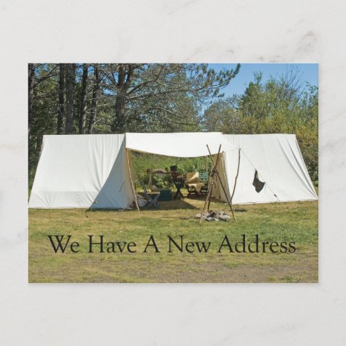 Change of Address Card _ Tent