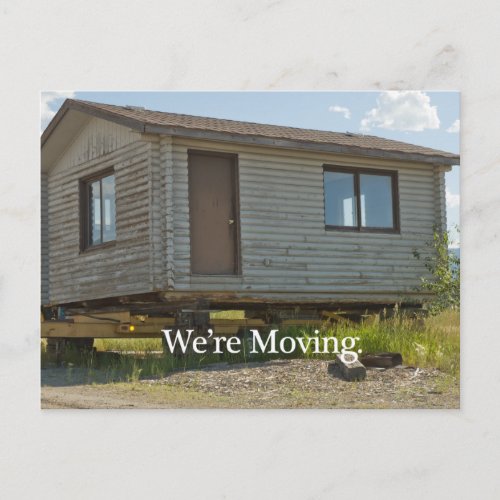 Change of Address Card Were Moving 2 Announcement Postcard