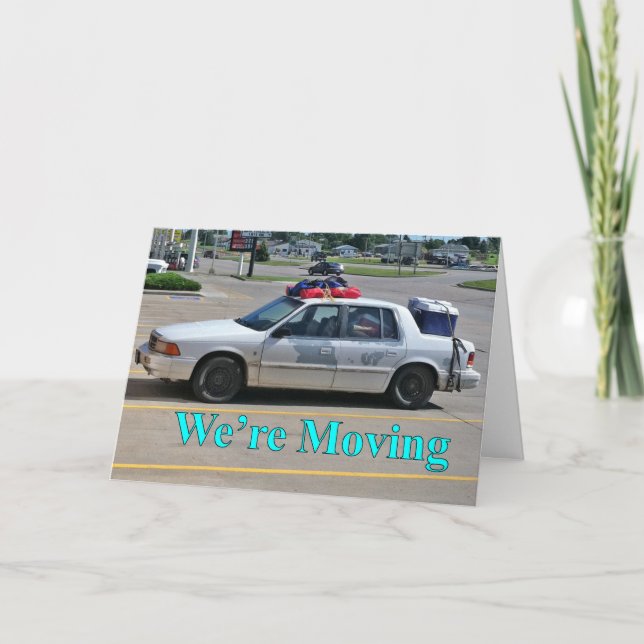 Change of Address Card: We're Moving 3 Announcement (Front)