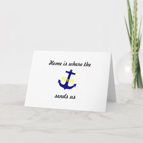 change of address cards navy