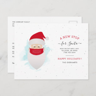 Change of Address Christmas Holiday Moving Announcement Postcard