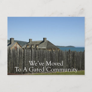 Change of Address - Gated Community Announcement Postcard