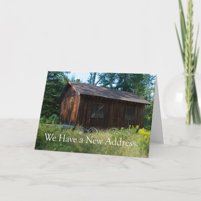 Change of Address: Home in the Woods Announcement (Front)