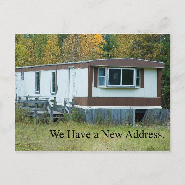 Change of Address - Mobile Home Announcement Postcard (Front)
