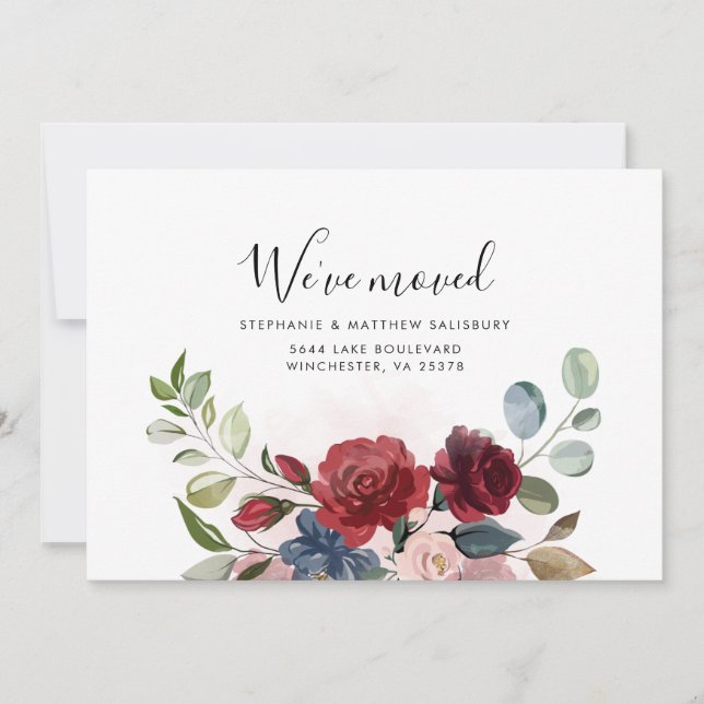 Change of Address Moving  Announcement (Front)