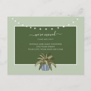 Change of Address New Home Script Announcement Postcard