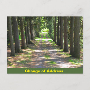 Change of Address - notification postcard