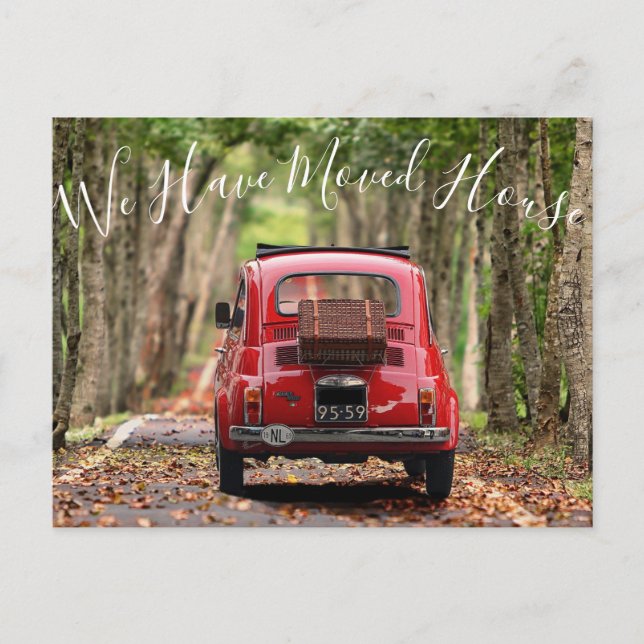 Change of Address Photo Custom Postcard (Front)