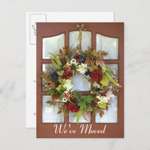 Change of address post card zazzle