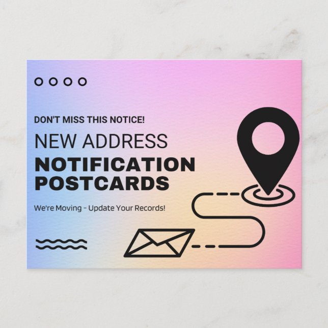 Change of Address Postcard (Front)