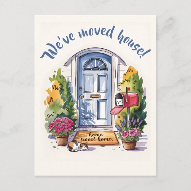 Change of address  postcard (Front)