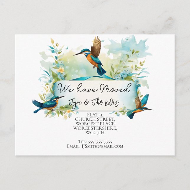 Change of address postcard (Front)