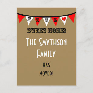 Change of Address Postcard - Bunting