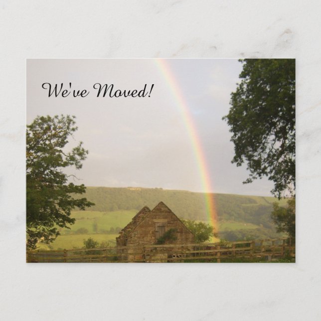 Change of Address - Rainbow Postcard (Front)
