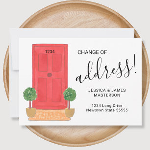 Change of Address Red Door Moving  Announcement