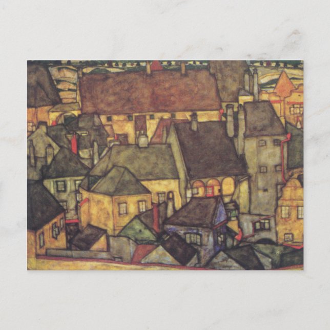 Change of Address - Schiele Yellow CIty, 1914 Announcement Postcard (Front)