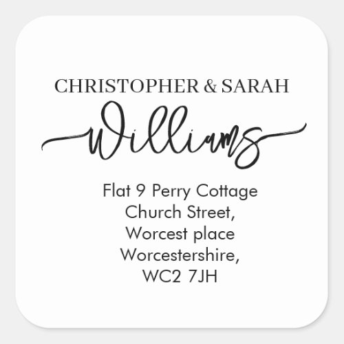 Change of Address Stickers Custom Guest Address 