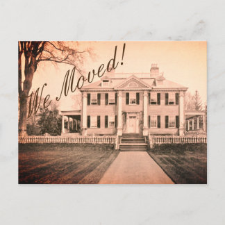 Change of Address - The Mansion House - Postcard
