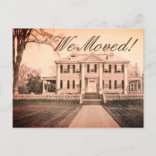 Change of Address _ The Mansion House _ Postcard