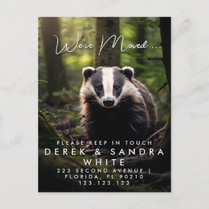 Change of address we have moved  announcement postcard