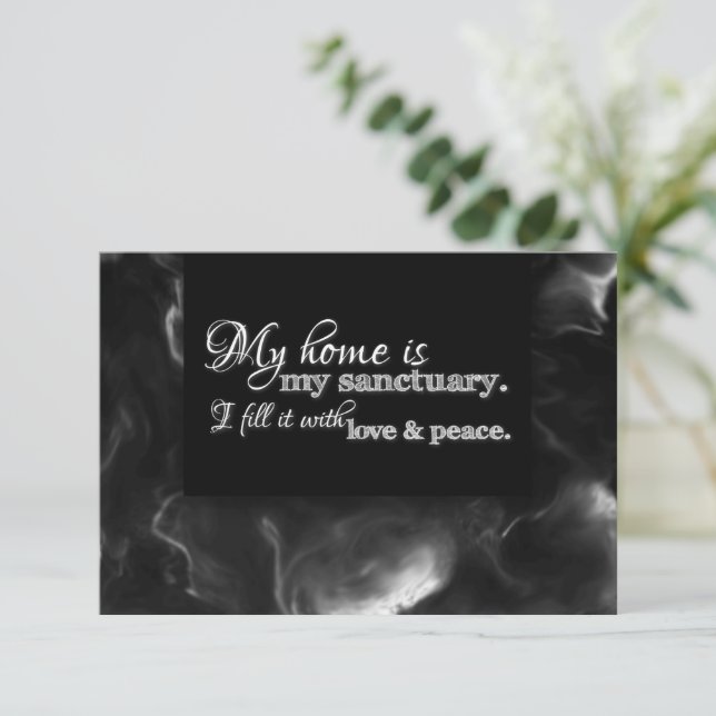 Change of Address We Moved Blessing House Warming  Announcement (Standing Front)