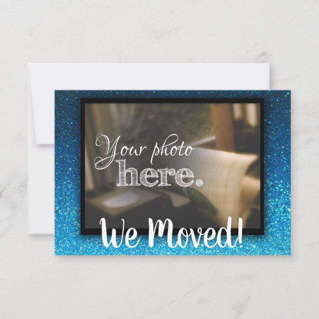 Change of Address We Moved House Warming Blessing Announcement (Front)