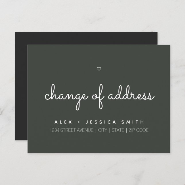 Change of Address We've Moved Cute Simple Postcard (Front/Back)