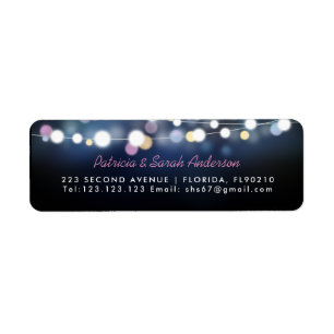 Change of address we've moved house bright lights label