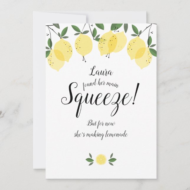 Change of Date Bridal Shower Postponed Card (Front)
